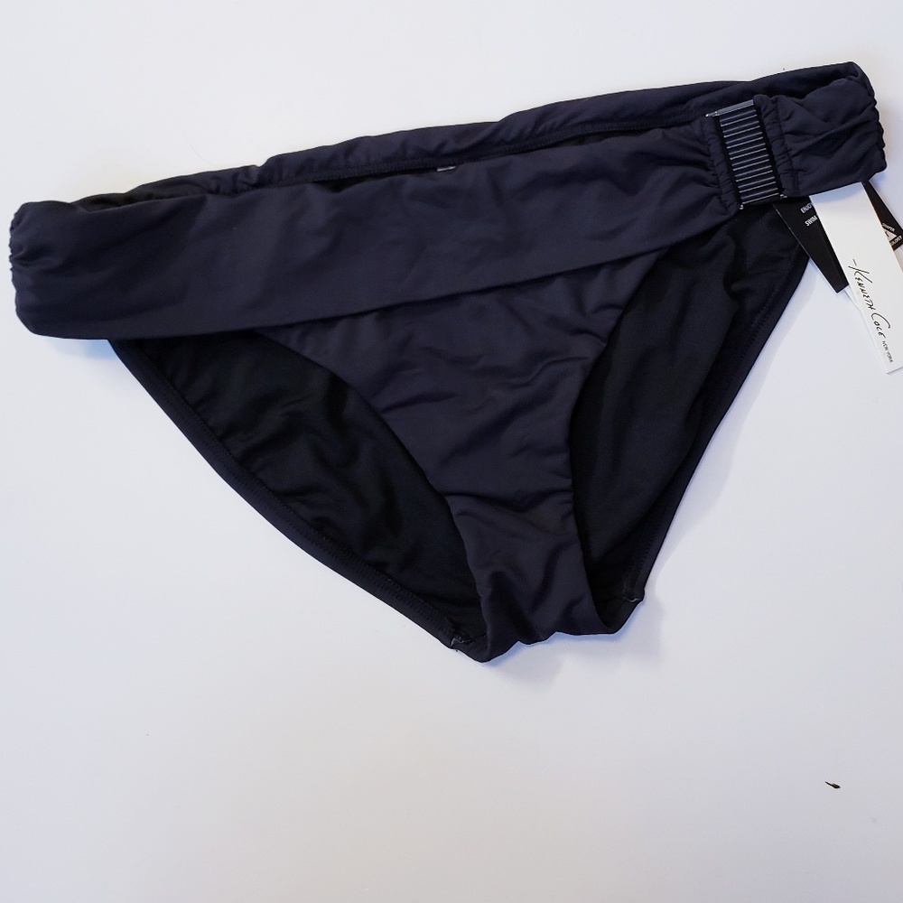 Kenneth cole black swim bikini bottom